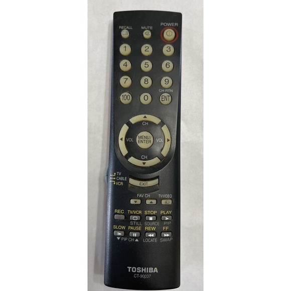 Toshiba CT-90037 TV Remote for 27A50 27A60 27AF41 27AF42‎ 32A12 32A41 - Picture 1 of 12